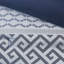 Ensemble d'édredon 7 pièces jacquard bleu marine-117539203