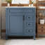 Meuble-lavabo de style français 30 po avec lavabo en céramique-586971440