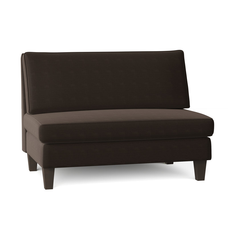 Causeuse Valerie, Graphite Metrolinen, Blanc antique
