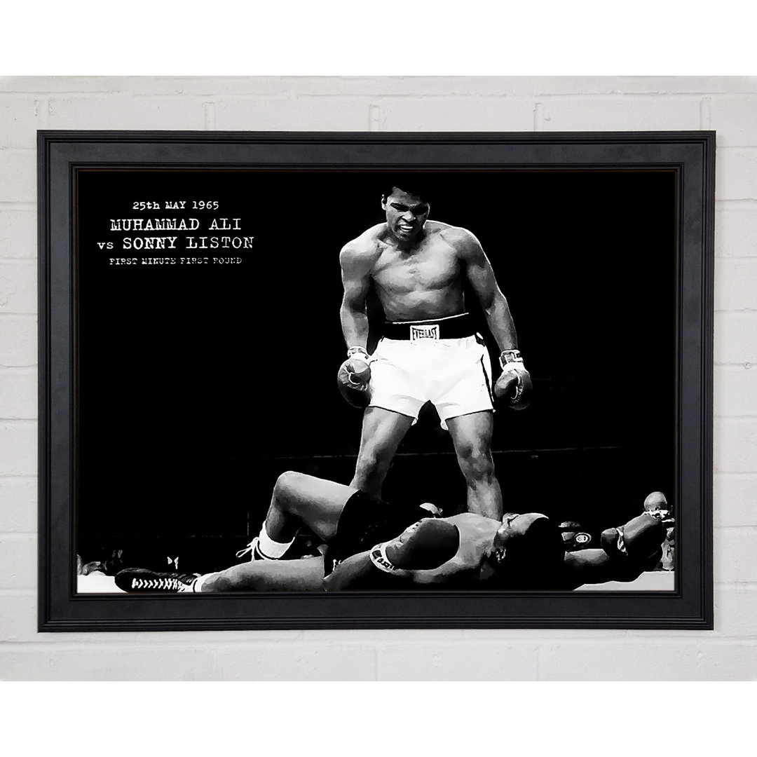 Muhammad Ali Mighty Fist Gerahmter Druck