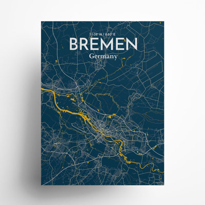Bremen City Map, impression