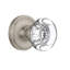 Classic Rosette with Round Clear Crystal Door Knob-42097744-42097740