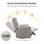 Fauteuil oscillant inclinable et oscillant électrique à 270 °