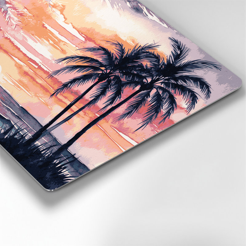 «Hawaiian Tropical Sunrise», art mural en métal beige, H 20 po x l 24 po