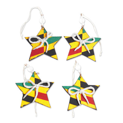 Star Holiday Shaped Ornament (Set of 4)