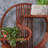 Solid wood shelving floor-to-ceiling flower stand