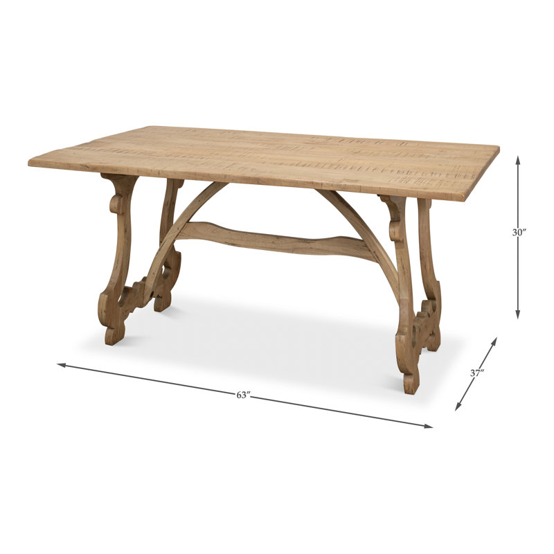 Calambac Walnut Wood Dining Table, Driftwood
