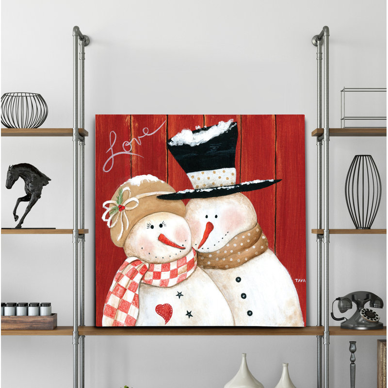 « frosty love », peinture, H 16 po x l 16 po x P 1,5 po, Toile tendue
