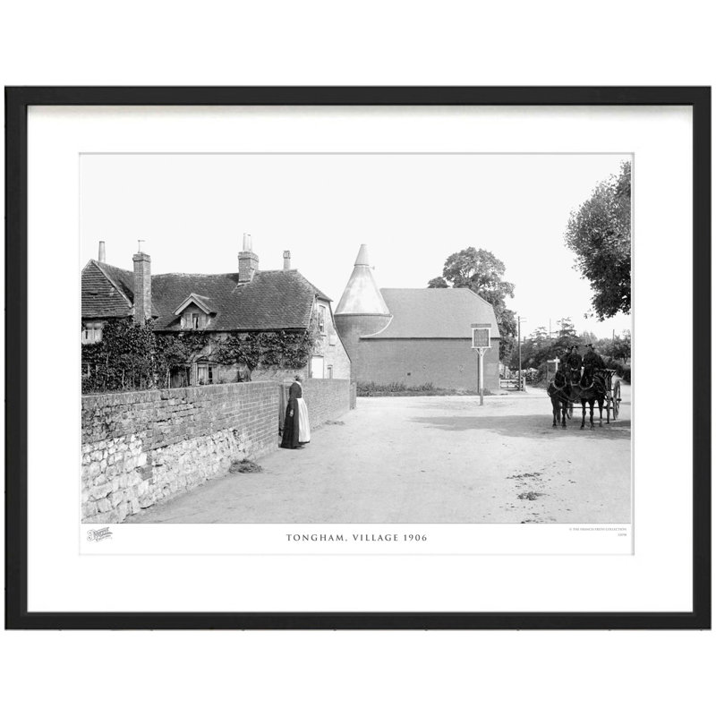 Tongham, Village 1906 by Francis Frith - Single Picture Frame Print, 28cm H x 36cm W x 2.3cm D