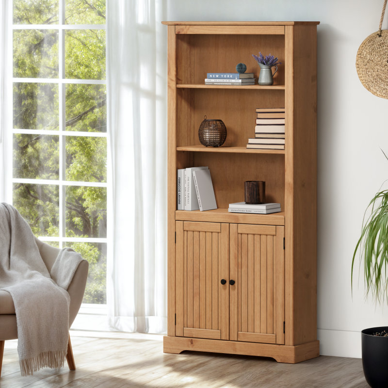 Childersburg 180cm H x 82cm W Solid Wood Bookcase