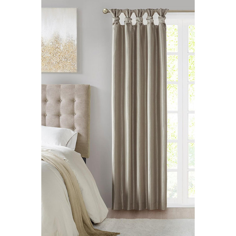 Panneau de rideau 50 "Twist Tab Total, Étain, L 50 po x L 95 po