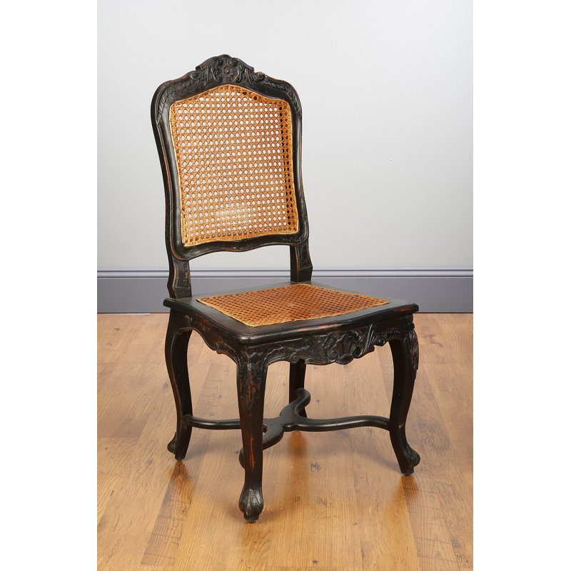 Chaise en bois massif, Noir