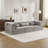 Compression Mahjong Sofa,Convertible Floor Sofa Bed,DIY Boneless Modular Sectional Sofa,No Assembly Required,Circle Fleece Fabric,Oversized 3 Seater With 3 Pillows,Light-Grey-801647754