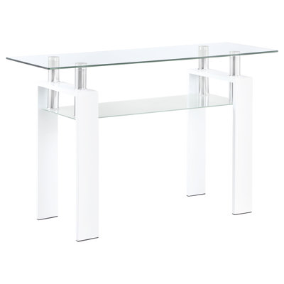 Lasell 48'' Glass Top Console Table
