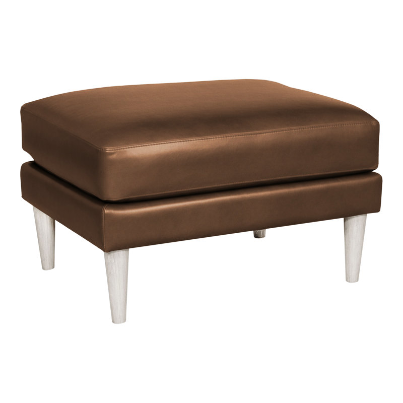 Repose-pieds standard en cuir véritable 28,5 po Thea, Cuir véritable brun cassé Gatsby, Casablanca