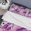 Ensemble de housse de couette abstrait lilas sans soudure mauve - polyester microfibre-1499957615