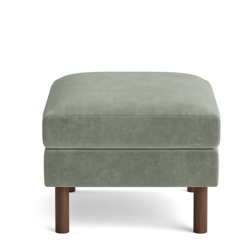 Laguna Ottoman, Velvet - Sage