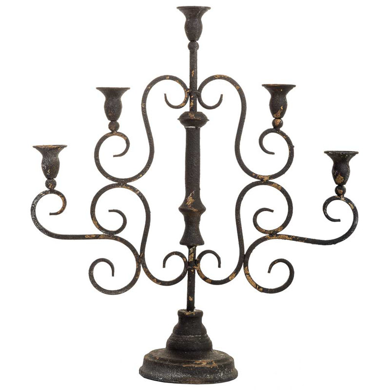 Metal Tabletop Candelabra