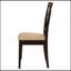 Ensemble de 2 chaises de salle à manger transitionnelles brun cappuccino