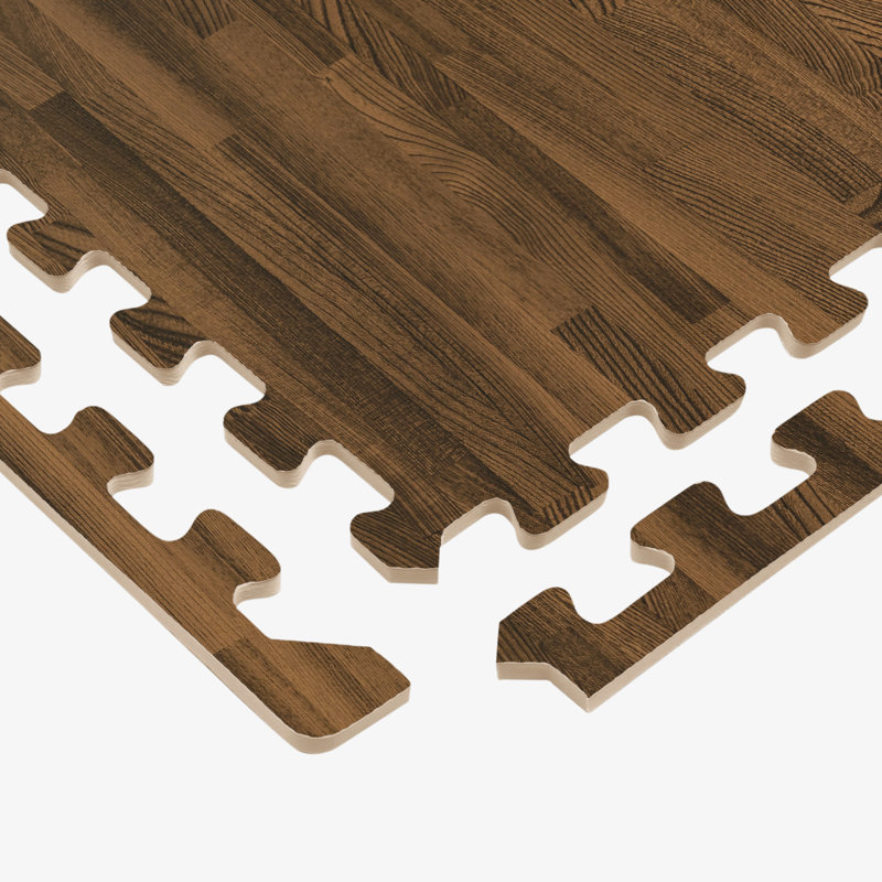 Plancher de forêt épais 5/8 po 100 pieds carrés (25 carreaux), Noyer