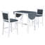 Ensemble de table de salle à manger à hauteur de comptoir en bois 3 pièces avec 2 chaises rembourrées pour une petite place-1733200365