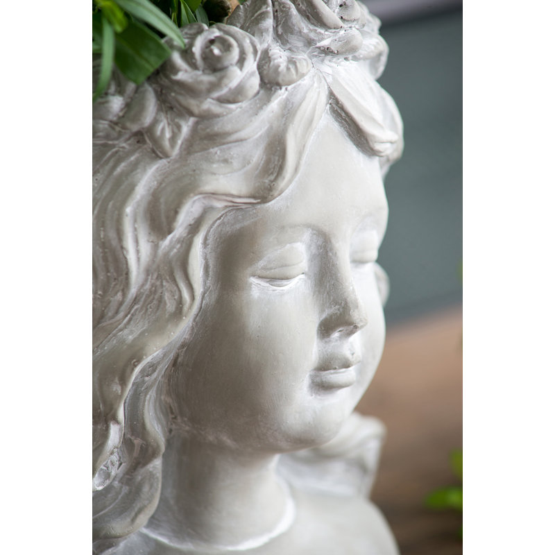 Pot de fleurs statue en ciment Feazell