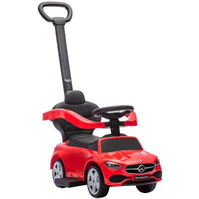 AIYAPLAY 2 in 1 Baby Ride on Push Car Mercedes-Benz C-Class Licensed