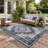 Oriental Machine Washable Area Rugs for Living Room Non-Slip Low Pile Distressed Carpet with Rubber Backing for Bedroom Dining Room Nursey-1908647881