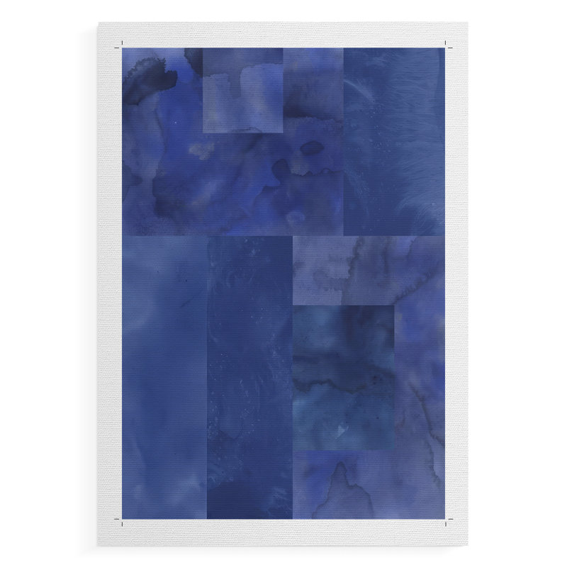 Casse-tête bleu I - Impression sur toile seulement - NON-CADRE, H 18 po x l 12 po