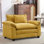 Fauteuil rembourré moderne à siège simple avec coussins Modern