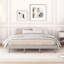 Base de lit plateforme grand avec pieds robustes