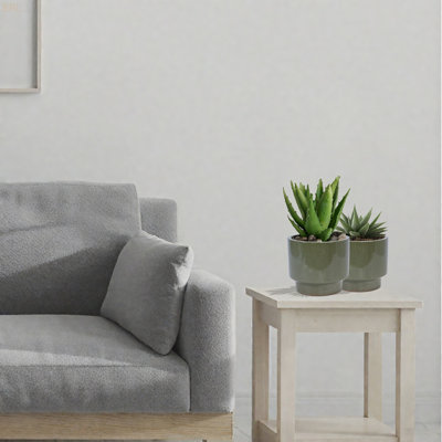 3 pots de fleurs en céramique, pot de fleurs moderne pour patio, jardin ou rebords de fenêtre