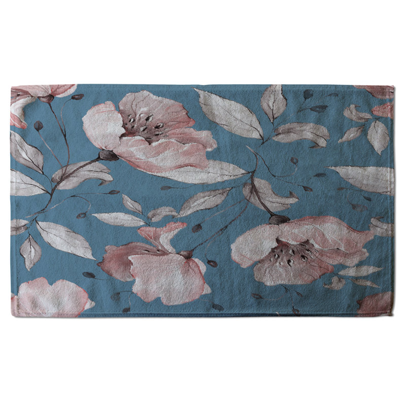 Cotton Floral Waffle Kitchen Towel
