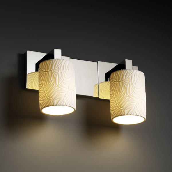 Katya 2 - Light Bath Bar, Antique Brass, Pleats 