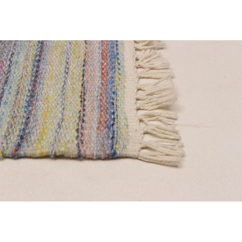 Boho gris Kilim 5 pi 1 po x 8 pi 3 po