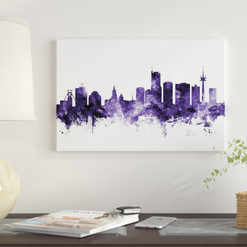 « essen, germany horizon » par michael tompsett, reproduction d’impression sur toile tendue, H 40 po x l 60 po x P 1,5 po