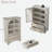 Glass Door Display Case Storage Cabinet With 2 Drawers And Adjustable Shelves-1723112002