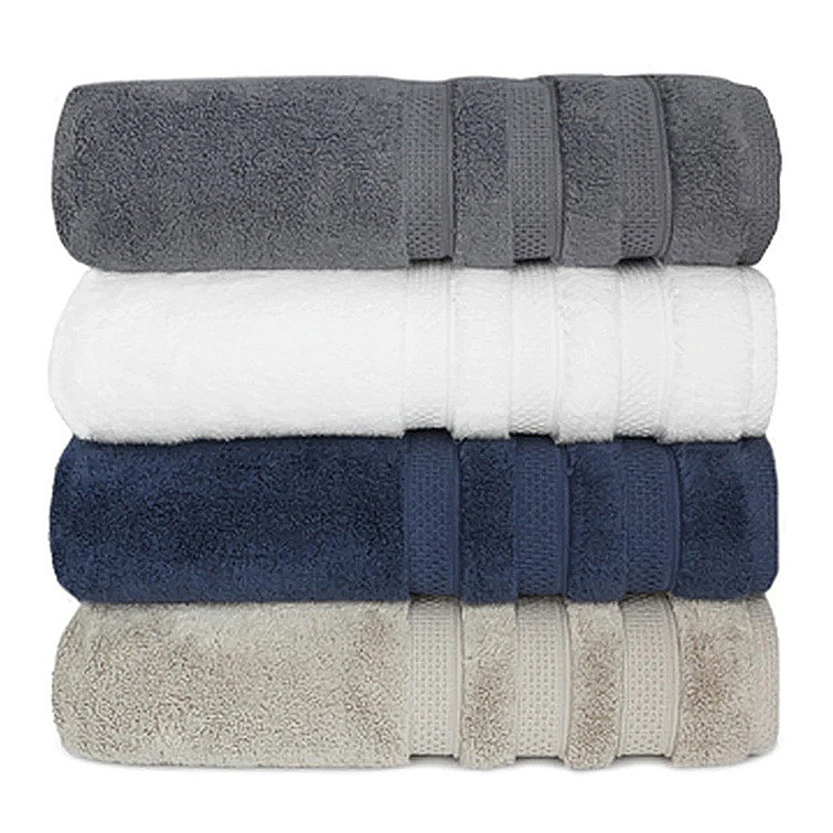 Tari 4 Piece 100% Cotton Bath Towel Set Eider & Ivory Color: Gray