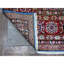 Tapis bleu moyen en laine noué à la main 8 pi 1 po x 8 pi 6 po Super Kazak Medallions