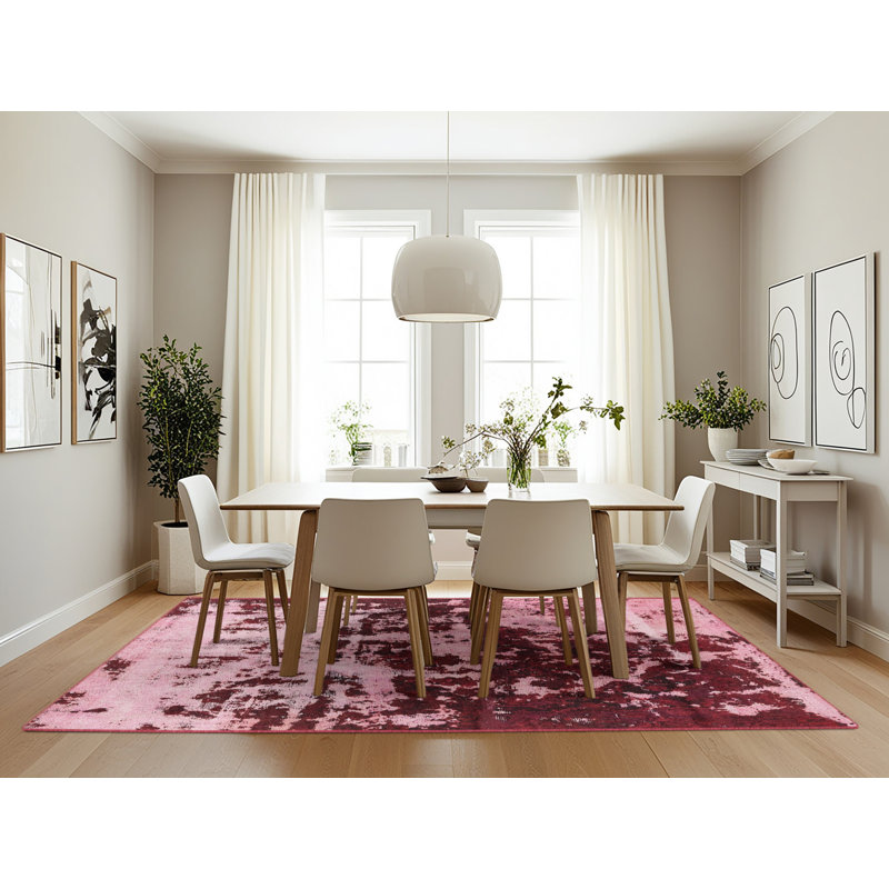 Abstract Indoor Rug, Rectangle 7' x 10'