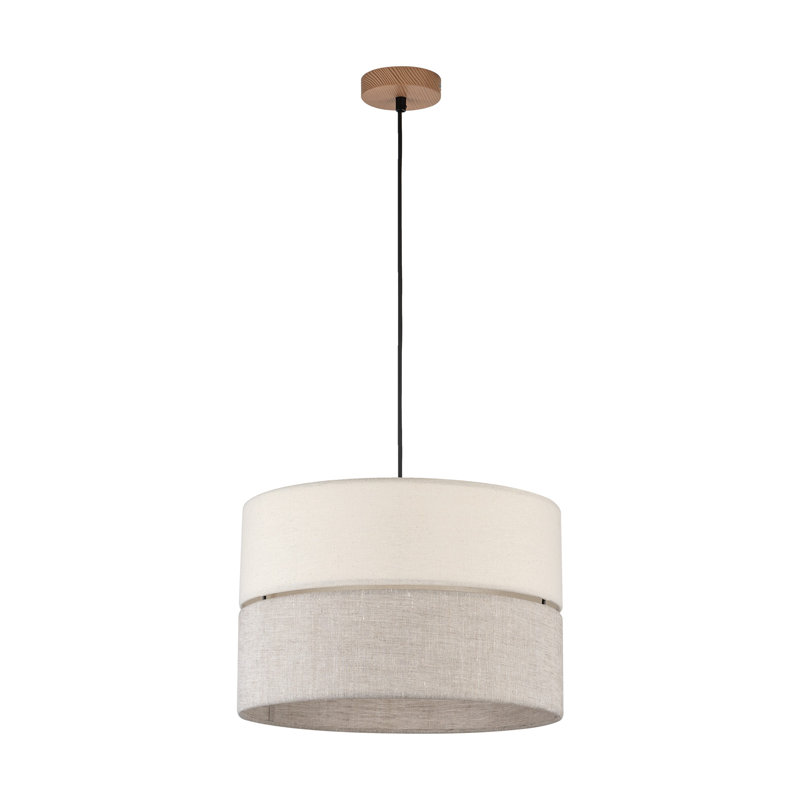 Eco 1 - Light Stainless Steel Drum Pendant, 165cm H x 38cm W x 38cm D