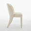 Chaises modernes confortables en chenille crème pour les salles à manger et les cuisines