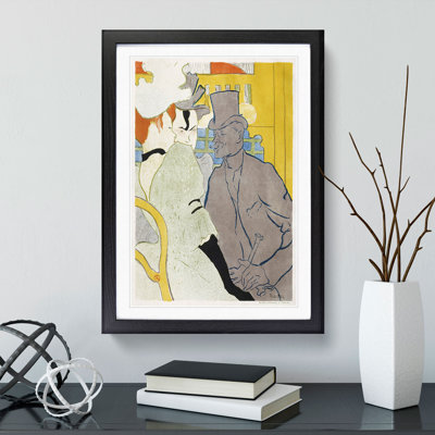 Englishman at the Cabaret Vol.2 by Henri de Toulouse-Lautrec - Picture Frame Painting