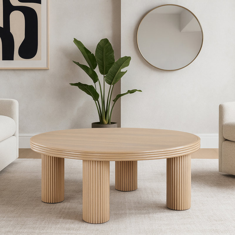 Curet Coffee Table, Oak