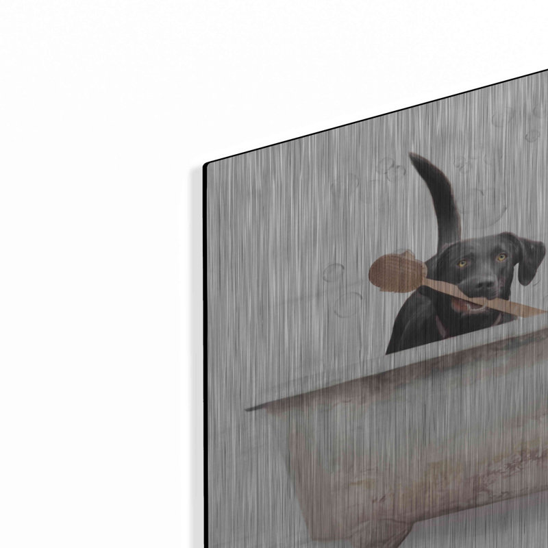 August Dog® «Doggy Bubbles» par Lori Deiter, art mural en métal, H 16 po x l 24 po