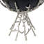 Bol décoratif martelé Elsie, base en nickel, aluminium noir 14 po
