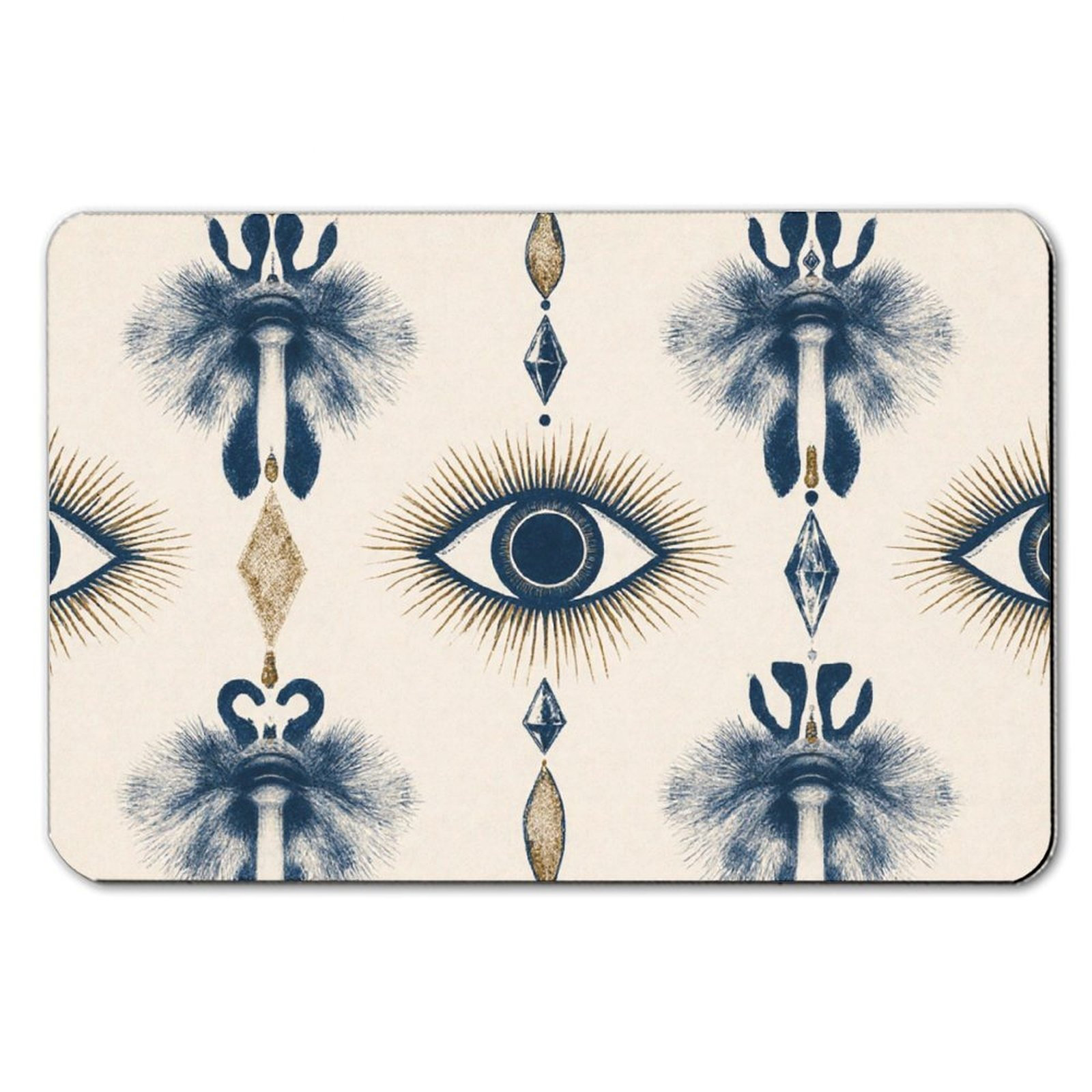 East Urban Home Enigmatic Eye Symbol Pattern Bath Mat, 36 X 24 | Wayfair