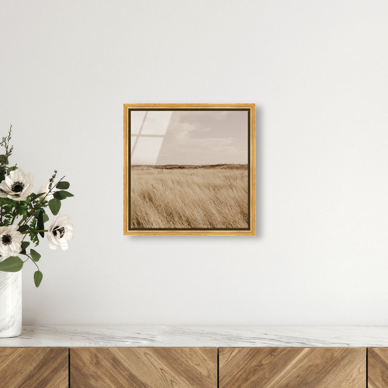 Golden Nature Print by Oliver Gal, 13" H x 13" W, Gold Floater Frame