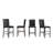 Mizell 4 - Person Faux Marble Top Four Leg Dining Set