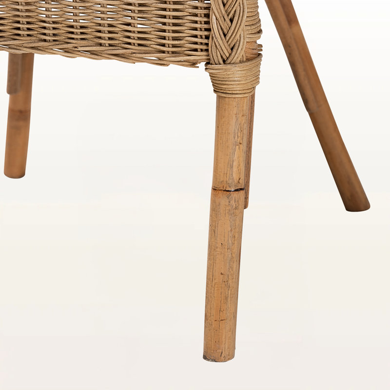 Ensemble de salon en rotin 3 pièces Velmor, brun naturel, H 30,62 po x l 23,51 po x P 22,57 po